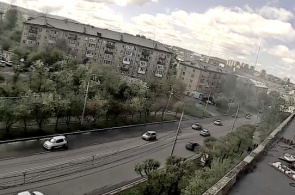 Vysotnaya Straße. Krasnojarsk Webcam online