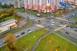 Die Kreuzung von Sewastopol und 70 Jahre Oktober. Webcams von Saransk