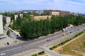 Kreuzung der Lenin Avenue und der Mechnikov Street. Webcams Volzhsky