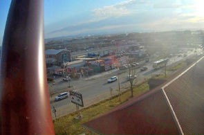 Die Kreuzung der Gagarin-Straßen ist die erste funktionierende. Webcams Artem online