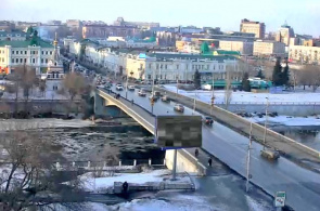 Jubiläumsbrücke in Omsk Webcam online