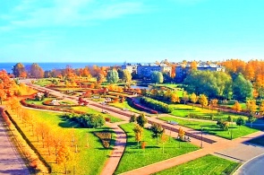 Park des 300-jährigen Jubiläums. Lomonosov-Webcams