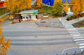 Übergang auf der Suojarwski Autobahn. Swojärvi Webcams