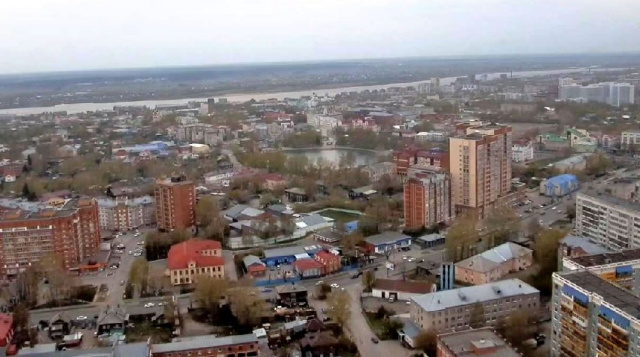 Panorama der Stadt. Webcams Tomsk online