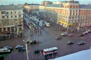 Webcam an der Kreuzung der Karl Marx Avenue und des Leningradskaya Platzes