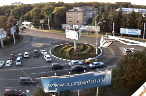 Die Kreisbewegung der Straßen Dovatortsev, Lenin. Stavropol Webcam online