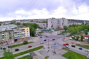 Kreuzung von Karl Marx und Victory. Webcams von Kamensk-Uralsky