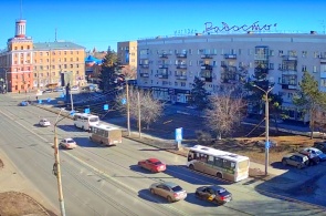 Kreuzung von Leningradskaya und K. Marx. Omsk-Webcams
