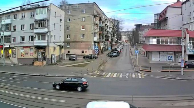 Kreuzung der Straßen Sovetsky Prospekt und Uralskaya. Webcams Kaliningrad online
