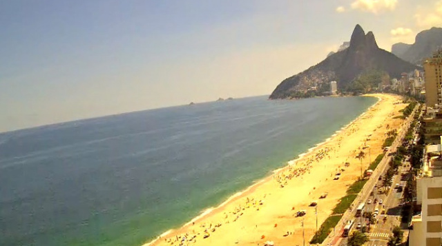 Ipanema Beach. Rio de Janeiro Webcams Online
