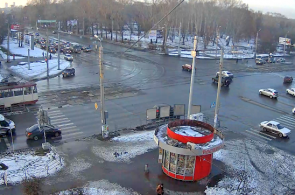 Kreuzung von Gorki und ersten Fünfjahresplanstraßen. Tscheljabinsk Webcam online