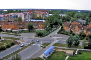 Kreuzung der Straßen Popov und Kosmonauten. Udumlya Online-Webcam