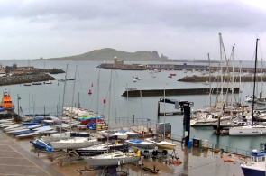 Blick nach Norden vom Howth Yacht Club. Dublin-Webcams