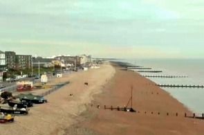 Strand der englischen Stadt Bognor Regis Webcam online