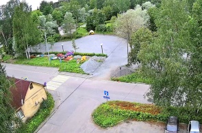 Kinderspielplatz in der Sowjetskaja-Straße. Webcams Lakhdenpokhya