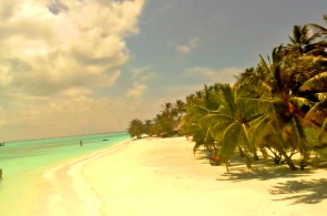 Strand der Insel Meeru. Webcams Meeru