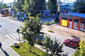 Kreuzung von Eisenbahn und Vokzalnaya. Webcams Mga