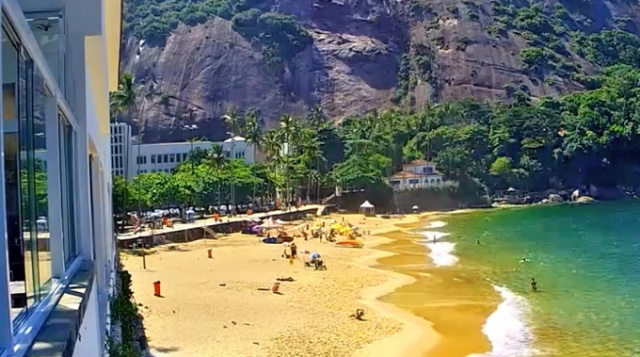 Webcams von Red Beach, Urca und Rio de Janeiro online