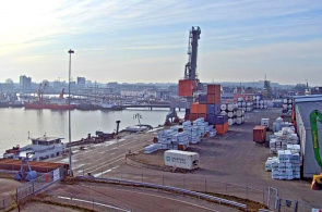 Seehafen von Delfzale. Groningen Webcams online