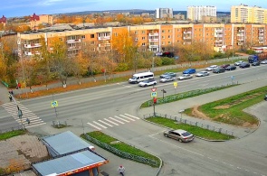 Kreuzung von Lenin und Tschekisten. Webcams von Perwouralsk