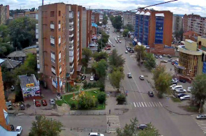 Die Kreuzung der Lenin Avenue ist die Gasse von Tikhykh. Tomsk Webcams online