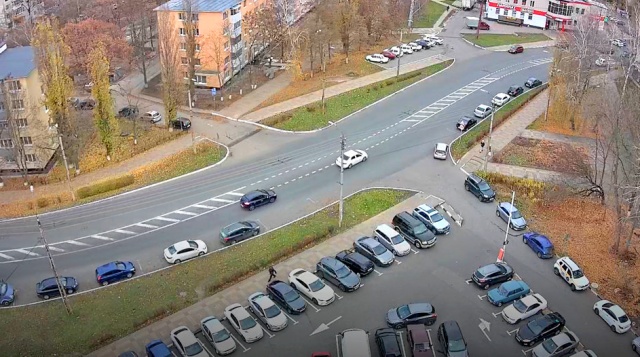 BC Stolypin, Blick auf die Kostyukov-Straße. Webcams Belgorod