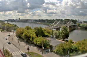 Starovolzhsky-Brücke. Webcams Tver online