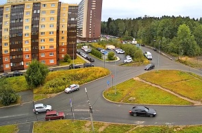 Kreuzung der Straßen Petrov - Kemskaya. Webcams Petrosawodsk