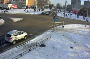 Webcam an einer belebten Kreuzung von Borisov