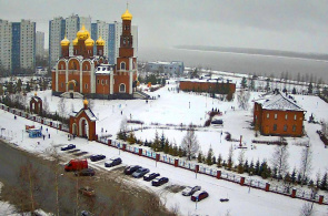 Eine Webcam mit Blick auf die Geburtskirche