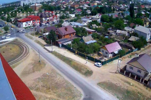 Kreuzung der Molodogvardeytsev Straße und der Lenin Avenue. Webcams Volzhsky