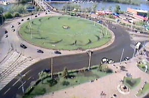 Brückenbereich. Krasnojarsk Webcam online