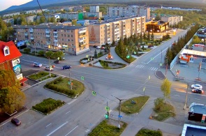 Kreuzung des 40. Jahrestages des Sieges und Lesnaja. Zlatoust-Webcams