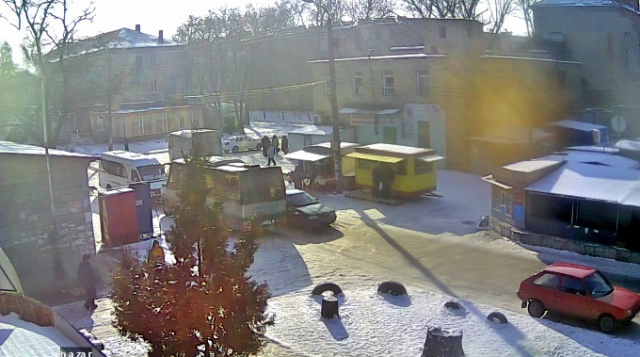 Webcam sendet einen Blick auf das Dorf Voenstroy