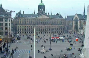 Dam Square - Amsterdam. Panorama-Webcam