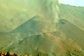Vulkan Cumbre Vieja. Webcams Santa Cruz de Teneriffa