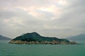 Blick auf die Insel Samkon. Sung Kong Island. Hong Kong Webcams online