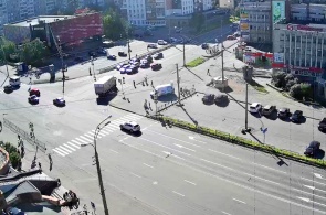 Kreuzung der Straßen K. Marx und Polyarnye Zori. Webcams Murmansk