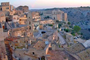 Blick auf die Altstadt. Webcams Matera online