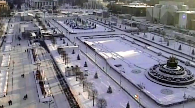 ENEA, Brunnen "Steinblume". Moskau Webcams online