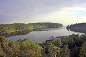 Bay of Lake Ladoga und Valaam Marina in Echtzeit