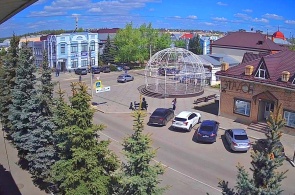 Kreuzung von Sovetskaya und Klimov. Troizk-Webcams
