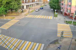 Kreuzung der Straßen Yakhontova - Vvedenskaya. Webcams Rjasan