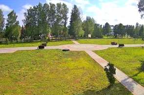 Die Gasse im Quadrat des sowjetischen Dorfes. Yoshkar-Ola Webcams