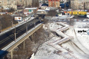 Die Brücke über die Glebuchev-Schlucht. Saratov Webcam online