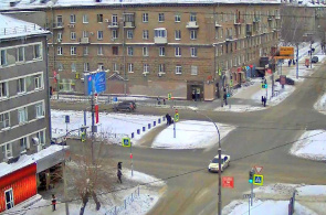 Kreuzung der Krylova-Straßen - Red Avenue. Webcams Nowosibirsk online