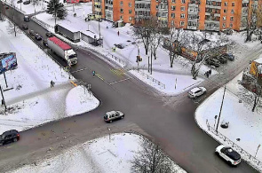 Kreuzung der Straßen Bondarev - Pobeda. Webcams Sortavala online