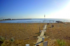 Blick auf den Strand. Webcams Pescara