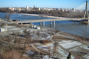 Brücke des Heiligen Kreuzes. Warschau Webcam online