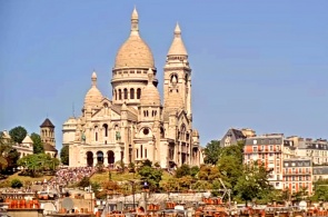 Basilika Sacré-Coeur. Webcams von Paris